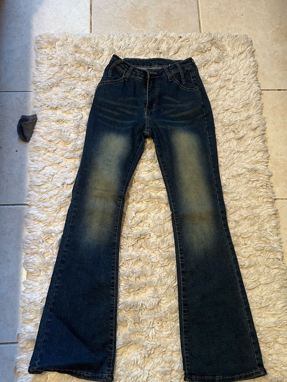 Dark Blue Women's Flared Jeans